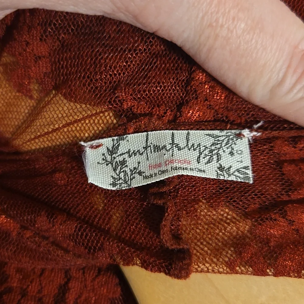 Free People Lady Lux Layering Top - Holly Berry - Picture 3 of 5